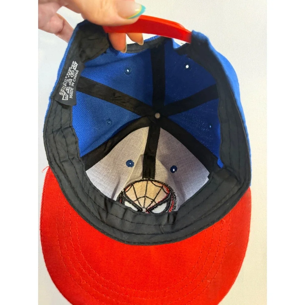 Spider-Man Marvel Comics Blue Red Snapback Hat Adjustable Sport Cap